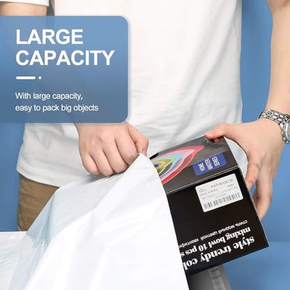 Metronic Poly Mailers 19x24 500PC Shipping Bags for Clothes Small Business - color: White, size: 19x24 500PC