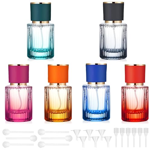 DAYUMKOU 6 Pack Empty Perfume Glass Bottle, 30ml - size: 6pcs
