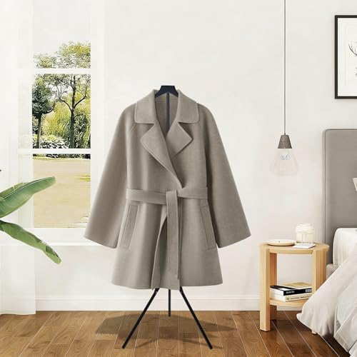 2 Pack Adjustable Shirt Display Stand 32-63", Metal Mannequin Torso Rack - color: Black-2pcs