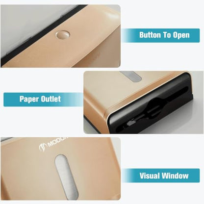 Adhesive Paper Towel Holder for Bathroom - Modunful M7 D-2131 - color: D-213 Gold