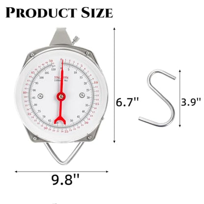 Precision Hanging Scale, 110 LB / 50KG Luggage Weight Scale