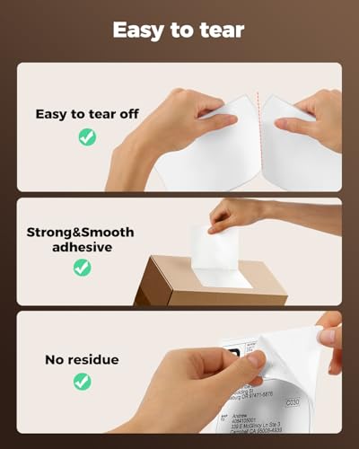 SVANTTO 4x6 Thermal Labels, 500Pcs/Stack, White Shipping Labels - size: 500 Labels