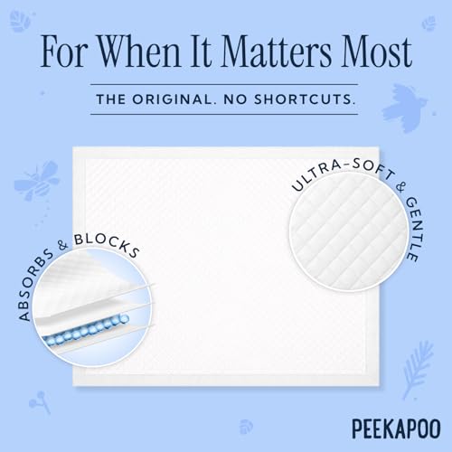 Peekapoo Disposable Baby Changing Pad Liners - Original Brand - 100 Pack - style: 100 Pack