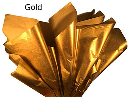 Tissue Paper for Gift Bags - 500 Sheets 14x20in Wrapping Paper, Gold - color: Gold, size: 500 Count, 14 x 20 in