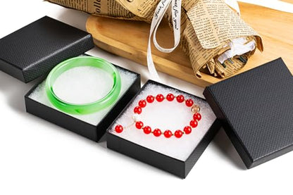 GEFTOL Jewelry Gift Boxes 96 Pack 3.5x3.5x1 Inch Cardboard Jewelry Boxes,Small Gift Boxes for Jewelry Earrings Necklaces Handmade Bangles Bracelets(Black) - color: Black, size: 3.5x3.5x1 Inch (Pack of 96)
