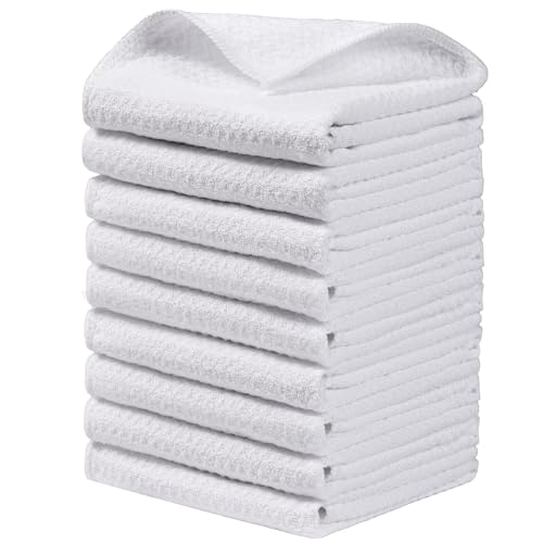 JOYMOOP Microfiber Cleaning Cloth, 9 Piece Set, Medium, White - color: M