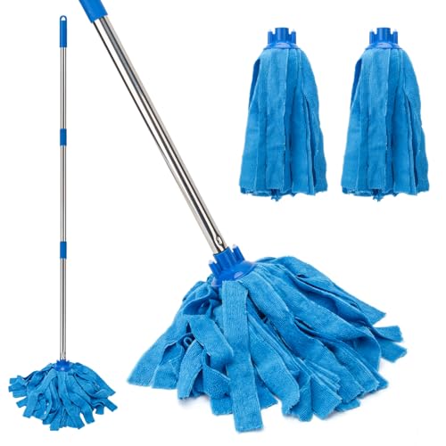 KeFanta Mop, Microfiber Cloth Mops for Floor Cleaning, 49" Long Handle