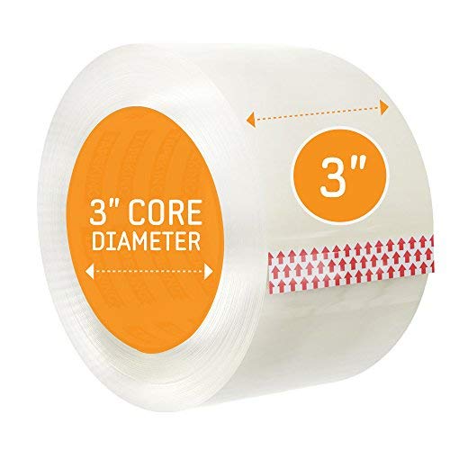 Tape King Clear Packing Tape | 60 Yards Per Roll (6 Rolls) | 3 Inch Wide Heavy Duty Packing Tape 2.7mil Strong Adhesive for Moving Boxes, Shipping Cartons, Office Use, Storage (360 Yards) - size: 3" Wide, 2.7 Mil Thick, 60 yd.