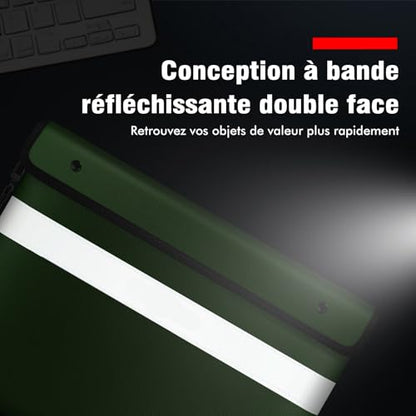 Vailoin 6200°F Fireproof Document Bag, 8 Layers of Heat Insulated Materials - color: Green, size: 13.9"x10.6"