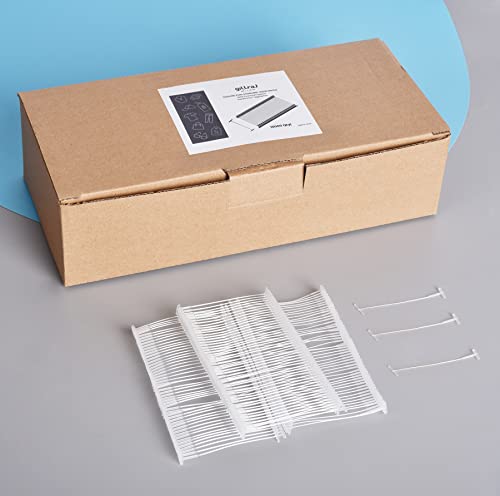 2 inch Standard Tagging Gun Fasteners GILLRAJ 5000pcs Clothing Tag Barbs Attachments for All Standard Price Tag Guns - color: Clear, size: 2 INCH