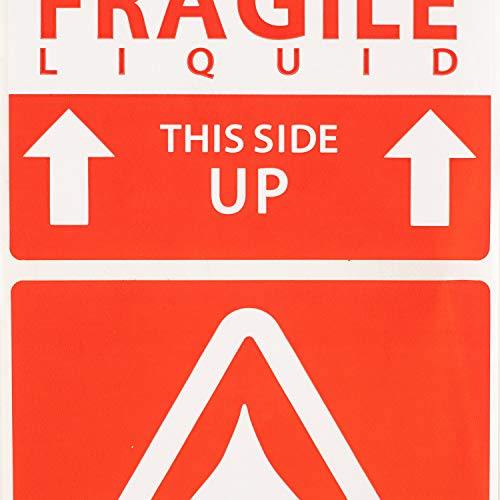 HouseLabels Fragile Liquid - This Side Up (3" x 5") - size: 8 rolls