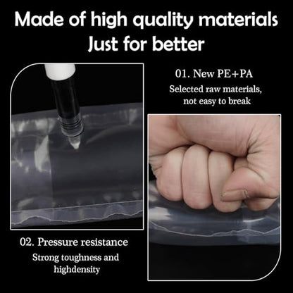 400 PACK Air Pillows for Shipping Supplies Box Filler Bubble Cushioning Alternative to Packing Peanuts for Size 4.72" x 7.87", with Air Pump, Fragile Stickers, Suitable for small transport - size: 4.72" x 7.87"