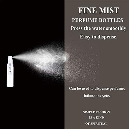 Mini Spray Bottle 100PCS 2ML Clear Plastic Empty Sample Containers Fine Mist Perfume Travel Refillable Spray Bottle Perfume Atomizer Small Travel Size Spray Bottle for Cleaning, Essential Oils - size: 2ml 100 Pcs