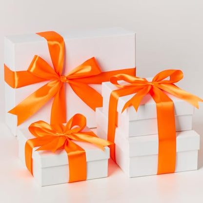 Mauproy Orange Satin Ribbon, 1-1/2 Inch, 50 Yards - color: Orange