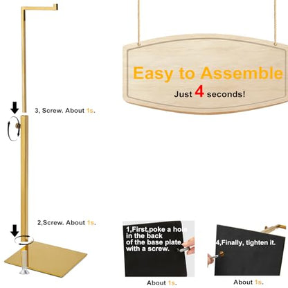Gold Purse Display Stand, 2 Pack Handbag Display Stand Adjustable Height Stainless Steel Stability Non-slip Base,22lbs Large Bags Display Rack Luxury Purse Holder for Table Retail Closet - color: A-Gold