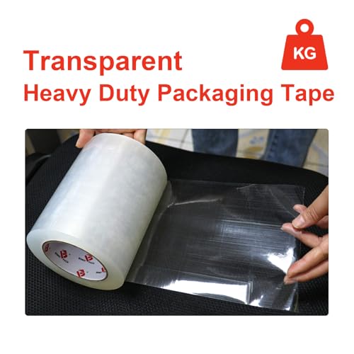 BOMEI PACK Clear Shipping Tape 6" Wide, 6 inch x 110 Yards (330ft), Industrial Grade 6 inch Heavy Duty Packing Tape for Box Office Moving, Shipping and Mailing - size: 6 inch x 110 yards