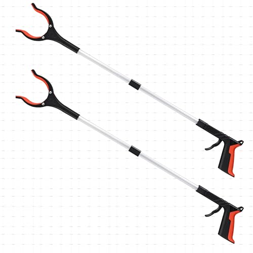 Grabber Reacher Tool, 32" Foldable, Orange, 2Pack - color: Orange3