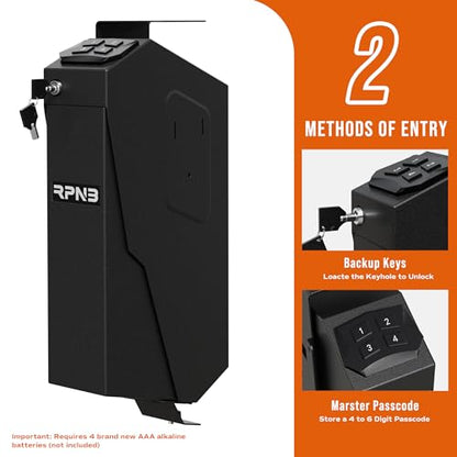 RPNB Gun Safe for Handgun,Wall Mounted Pistol Safe,Small Firearm Safes - color: RP311E