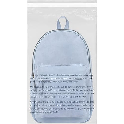 EcoSwift - 14” X 18” (20 Count) Self Seal Clear Poly Bags with Suffocation Warning for Packaging, Shipping - Permanent Adhesive
