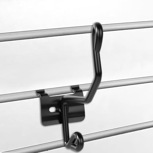Gun Rack Wall Mount – 12-Pack Vinyl-Coated Steel Hooks for Slatwall, Pegboard & Gridwall – Rifle & Shotgun Hangers for Firearm Display and Storage