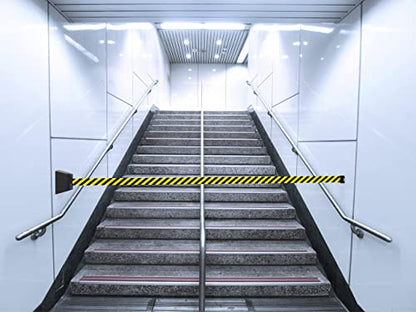 Crowd Control Warehouse WMB-230 Wall Mount Retractable Belt Barrier, 30 Ft - color: Caution Do Not Enter Belt with Black ABS Case, size: 30 foot belt