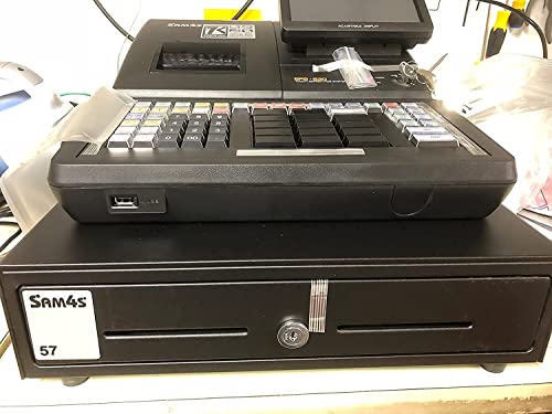 HK SYSTEMS SAM4S Cash Drawer Insert Money Tray Metal Wire Gripper 57 with 160key Wet Cover, 5 Bills and 5 Coins (Bundle) - size: Tray-57M + 160 Key