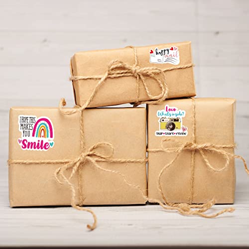 I Hope This Makes You Smile Stickers,Cute Smile Small Business Sticker for Mail Envelopes Package Packing 500 Labels Per Roll - color: I Hope This Makes You Smile Stickers