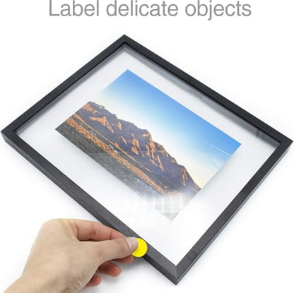 ChromaLabel Removable Sticky Dots, 3/4 Inch Yellow, 1000/Box - color: Yellow, size: 3/4"