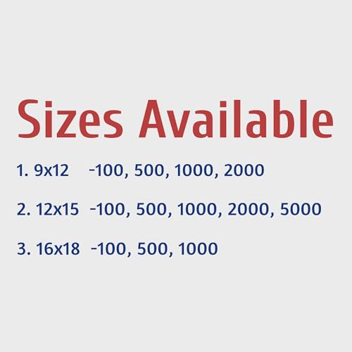 Infinite Pack Clear Plastic Merchandise Bags, 1000 Pack, 9x12 Inches - size: 9 X 12, PACK OF 1000
