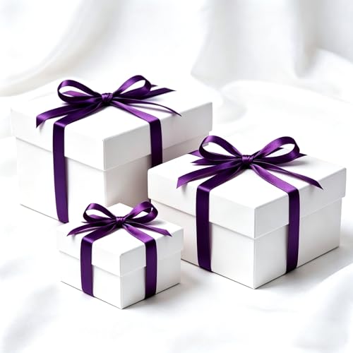 3/4 Inch Purple Satin Ribbon 50 Yards Single Face Polyester - color: Purple, size: 3/4 inch