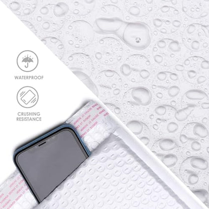 Metronic Bubble Mailers 8.5x12 250 Pack White Bubble Mailers Waterproof - color: White, size: 8.5x12" 250 pc