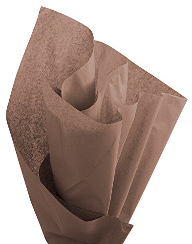 Brand New Tissue Paper Pack, 48 Sheets, 20" x 30", Expresso - color: Expresso