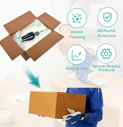 10 PCS 14"x16" Expanding Packing Foam for Shipping PC/Electronic Components/Equipment/Fragile Items, Rapid Expansion, Stable & Secure, Easy to Use - Essential for Moving