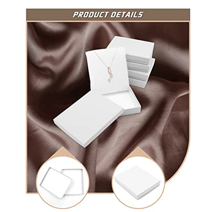 Cardboard Jewelry White Gift Boxes 10 Pack6x5×1 inches, its apply to displaying necklaces, rings, bracelets, earrings - color: White, size: 6 x 5 x 1 inches (Pack of 10)