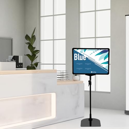 MAQUITA 2 Pcs Sign Holder Stand Flip Open Pedestal Floor Standing, Adjustable Versatile for Display, Easy Replacement for Events and Promotions (8.5x11 Inch )