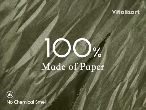 Vitalizart Crinkle Paper Ribbon 1.5" x 75 Yds for Gift Wrapping Recyclable - color: Sage Green