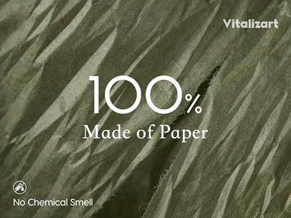 Vitalizart Crinkle Paper Ribbon 1.5" x 75 Yds for Gift Wrapping Recyclable - color: Sage Green