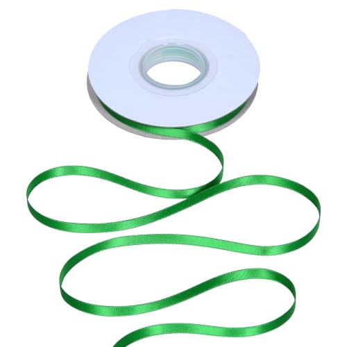 Ribest Emerald Green Satin Ribbon, 1/4 Inch Continuous 50 Yards - color: Green, size: 1/4 Inch × 50 Yard