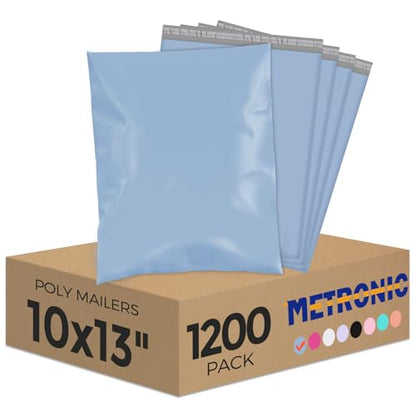 Metronic Poly Mailers 10x13 1200PC Shipping Bags Bulk for Small Business - color: Blue, size: 10x13 1200PC