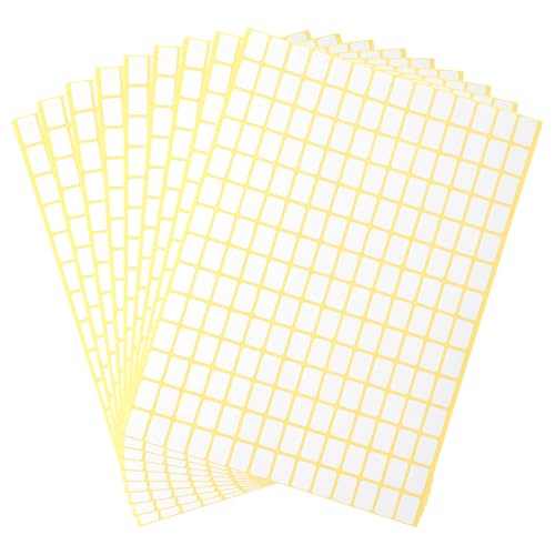2940 Pcs Small Labels Stickers, 0.5 x 0.3 in Sticky Matte White Blank Labels, Removable Price Tags for Jars Boxes File Folders Envelopes Office Kitchen