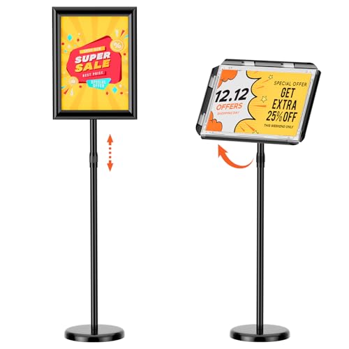11"x17" Adjustable Floor Stand Sign Holder, 1 Pack - size: 11x17 Inch