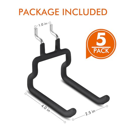 Utility Heavy Duty Pegboard Hooks, 5Pack Peg Board Accessories Tool Hangers - style: 5 Pack