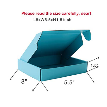 Small Blue Shipping Packaging Boxes L8xW5.5xH1.5Inch 20Pcs Mailer Boxes - color: Blue--20pcs, size: Small-L8xW5.5xH1.5 inch
