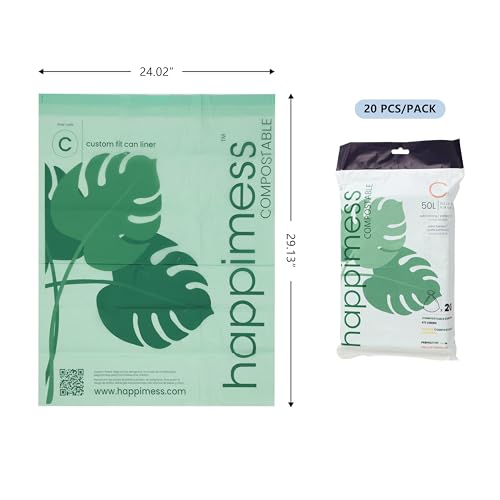 happimess Douglas 20-Count Unscented 13.2 Gal Trash Bags, Green, Pack of 2 - color: Green, size: 40 Count (Pack of 1)