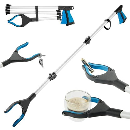 Upgraded 43 Inch Grabber Reacher Tool, Grabbers for Seniors, Extra Long Reacher Grabber Pickup Tool, Anti - Slip Wide Jaw, for Trash Pickup & Surgery Recovery - size: 43 Inch