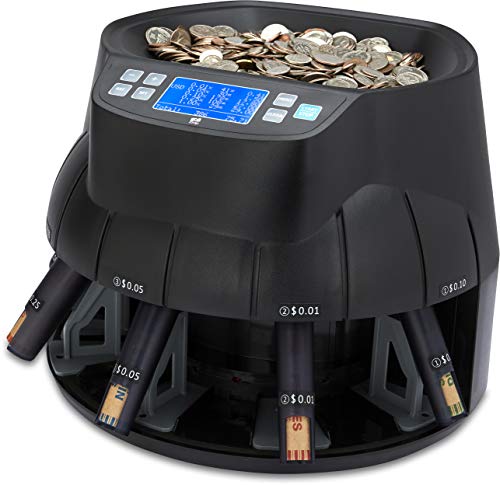 ZZap CS40 Tube Coin Counter, Sorter and Roller - Money Cash Currency Machine