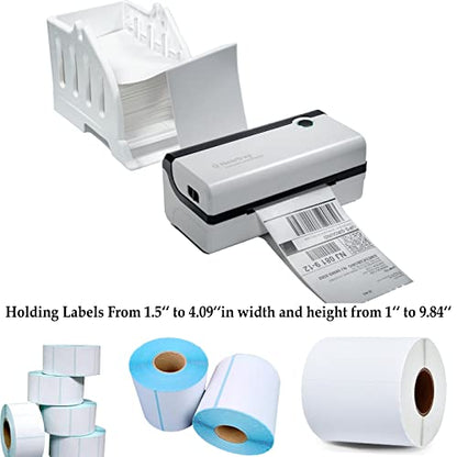 Label Holder for Rolls and Fan-Fold Labels,4x6 Stand for Thermal Label Printer-Accessory for Desktop Printer and Shipping Label Printer