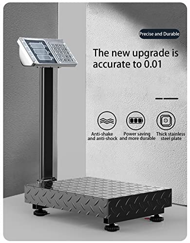 660lb Industrial Platform Scale Floor Weight Computing Postal Scale - color: Black-C