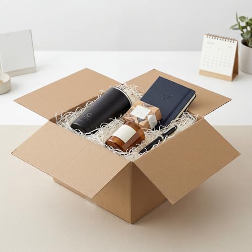 Hoikwo 12x12x8 Large Thin Brown Shipping Boxes Set of 15 - color: Brown, size: 12x12x8-15 Boxes