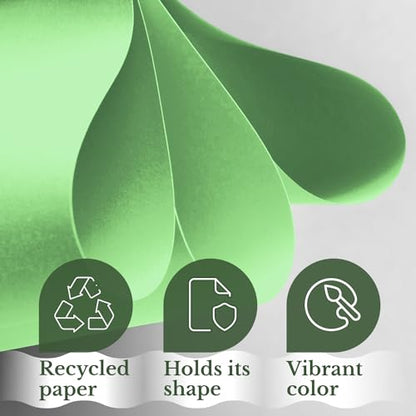 Paclord Flower Wrapping Paper, 12" x 1200" (100 ft), 45 lbs Thickness - color: Light Green, style: 12"W x 1200"L